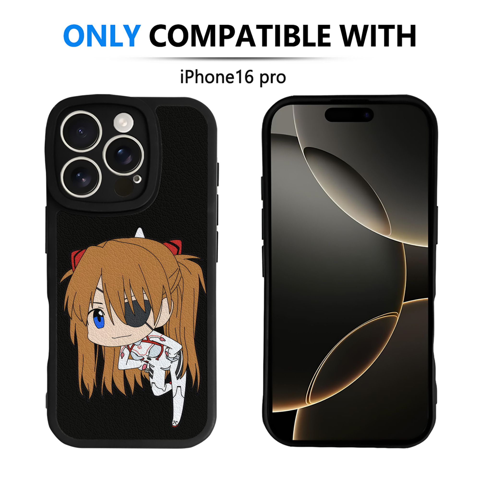 （画像用） EVA 新世紀エヴァンゲリオン 【iPhone 16シリーズ対応】シリコンスマホケース（レザー調） 材質：シリコン